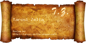 Tarcsi Zella névjegykártya